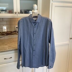 James Campbell Men’s Long Sleeve Shirt Button Up Size XL